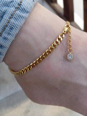 Dainty 18K Gold Filled Anklet: Waterproof Chain Anklet Bracelet,christmas birthd